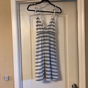 Xhileration woman’s summer dress criss cross back